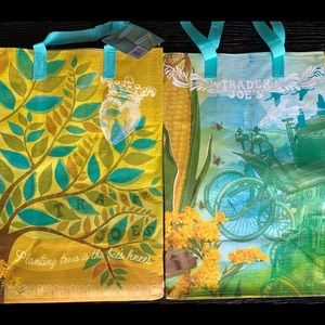 2 New Trader Joe’s Nebraska reusable totes / bags “ 2021 Release”